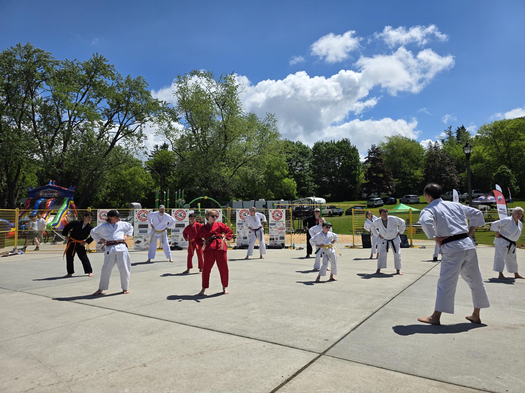 picture of students training